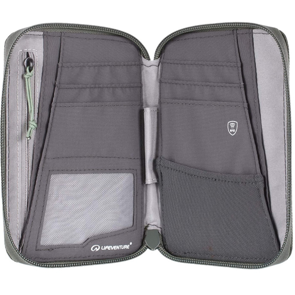 Lifeventure гаманець Recycled RFID Mini Travel Wallet olive - фото