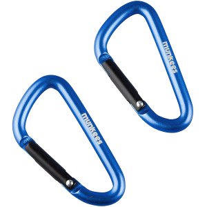 Карабін Munkees D 5 мм x 50 мм, пара, Dark Blue - фото