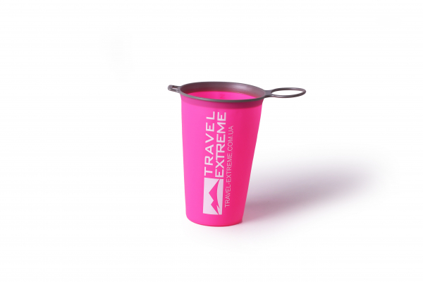 TE SoftCup cкладний стакан 200ml PINK - фото-1