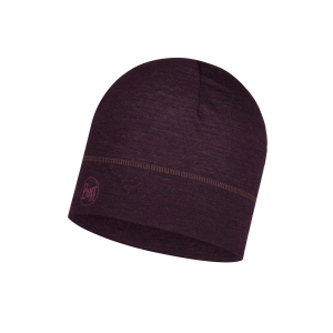 LIGHTWEIGHT MERINO WOOL HAT solid deep purple (LIGHTWEIGHT MERINO WOOL HAT solid deep purple) - фото