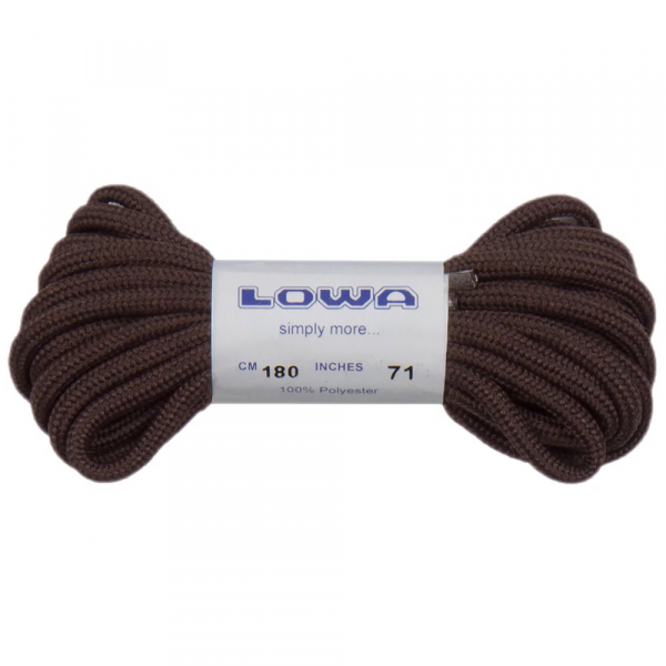 Шнурки LOWA Zephyr 180 cm Dark Brown Шнурки LOWA Zephyr 180 cm Dark Brown - фото-1