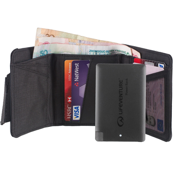Lifeventure гаманець RFID Charger Wallet grey - фото