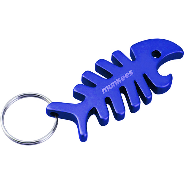 Брелок-відкривачка Munkees Fish Bone, Dark Blue - фото-1