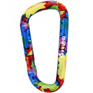 Карабін Munkees Flower 8 мм x 80 мм, multicolor - фото