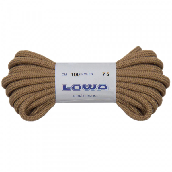 LOWA шнурки Zephyr 190 cm coyote LOWA шнурки Zephyr 190 cm coyote - фото-1