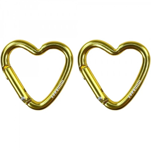 Карабіни Munkees Mini Heart 2-Pack, Gold - фото