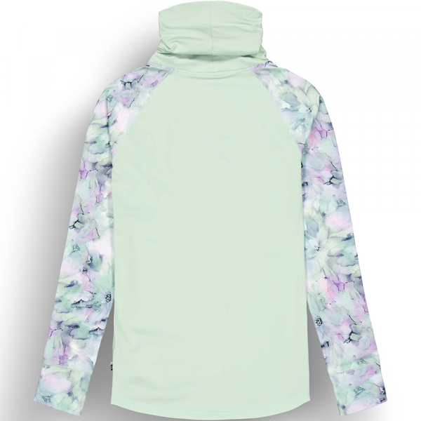Picture Organic реглан флісовий Pagaya High W blurry water print-silt green XS - фото