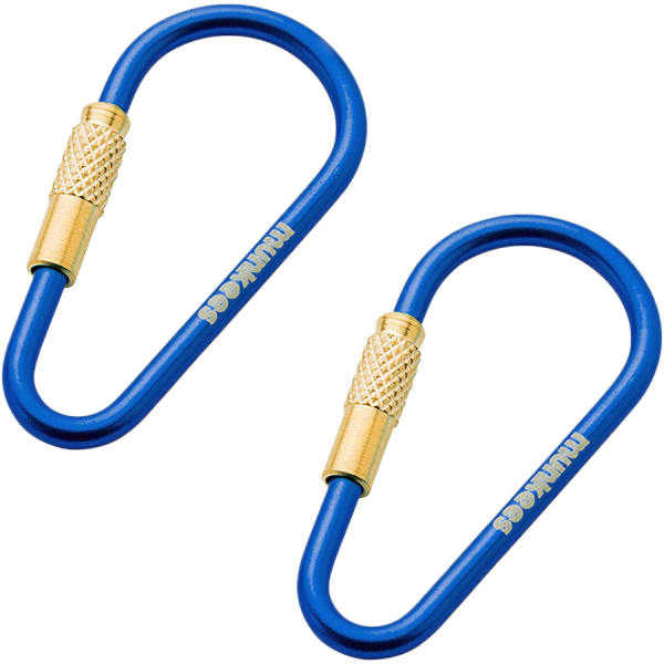 Карабін Munkees Mini Link 3 мм x 48 мм, пара, Dark Blue - фото-1
