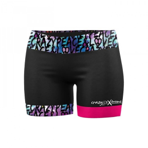 CRAZY Шорти SLASH WOMAN P&amp;L BLACK M - фото