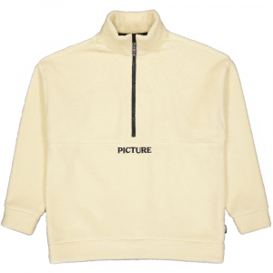 Picture Organic реглан флісовий Cylla 1/4 W wood ash XS - фото