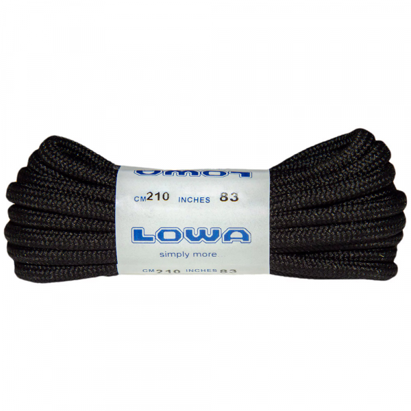 Шнурки LOWA Trekking 210 cm Black-Black Шнурки LOWA Trekking 210 cm Black-Black - фото-1