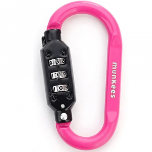 Карабін Munkees Combi Lock Carabiner D-Shape, Magenta - фото