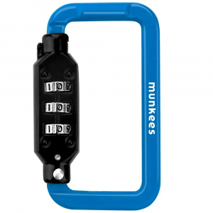 Карабін Munkees Combi Lock Carabiner Square, Blue - фото