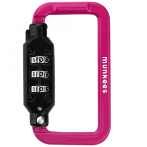 Карабін Munkees Combi Lock Carabiner Square, Magenta - фото