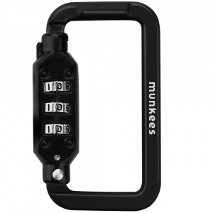 Карабін Munkees Combi Lock Carabiner Square, Black - фото
