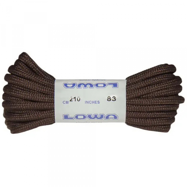 Шнурки LOWA Zephyr 210 cm Dark Brown Шнурки LOWA Zephyr 210 cm Dark Brown - фото-1