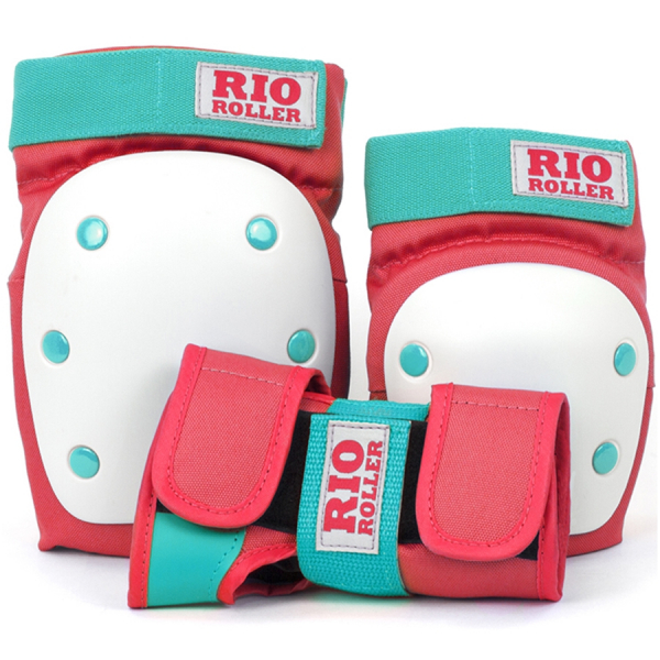Rio Roller захист набір Triple Pad Set red-mint M - фото