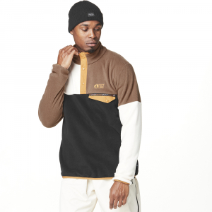 Picture Organic реглан флісовий Arcca black-vanilla-cocoa brown XXL - фото