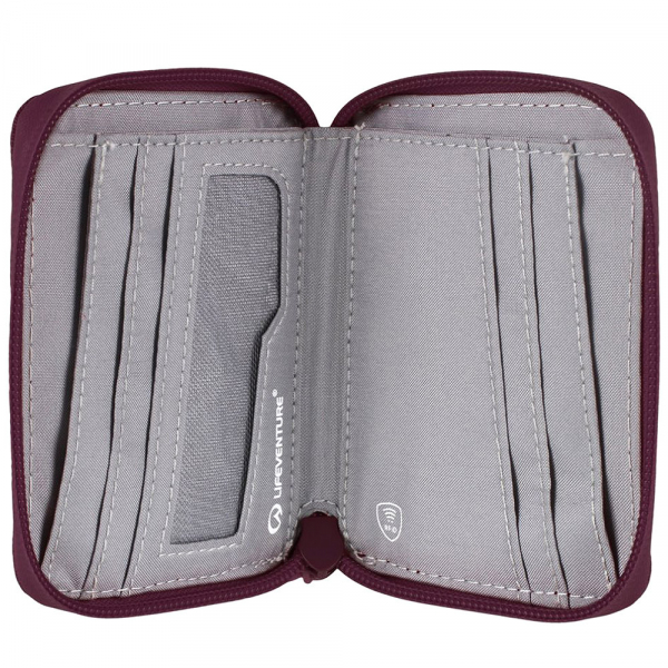 Lifeventure гаманець Recycled RFID Bi-Fold Wallet plum - фото
