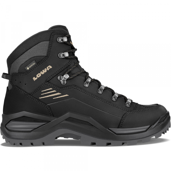 Черевики LOWA Renegade Evo GTX MID Black-Dune - фото-1