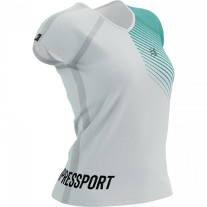 CS Футболка Training SS Tshirt W - SwimBikeRun 2023, White/Columbia, S - фото