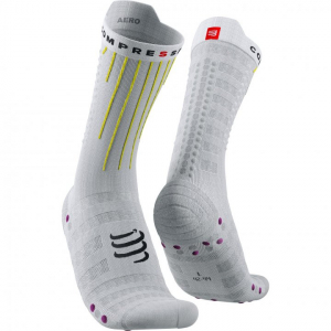 CS Шкарпетки Aero Socks, White/Safe Yellow/Neo Pink, T3 - фото
