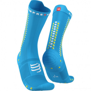 CS Шкарпетки Pro Racing Socks V4.0 Bike, Fluo Blue/Primrose, T1 - фото