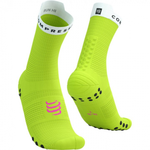 CS Шкарпетки Pro Racing Socks v4.0 Run High, Safe Yellow/White, T2 - фото