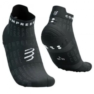CS Шкарпетки Pro Racing Socks V4.0 Run Low - Black Edition 2023, Black/White, T4 - фото