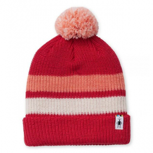 Шапка дитяча Kids' Stripe Pom Beanie Pomegranate - фото