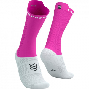 CS Шкарпетки Pro Racing Socks V4.0 Bike, White/Neon Pink, T1 - фото