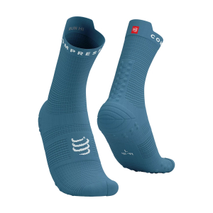 CS Шкарпетки Pro Racing Socks V4.0 Run High, Niagara Blue/White, T2 - фото