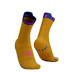 CS Шкарпетки Pro Racing Socks v4.0 Run High, Saffron/Dazz Blue, T3 - фото