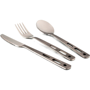 Lifeventure виделка, ложка, ніж SS Basic - фото