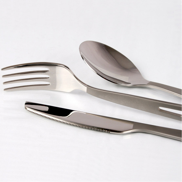 Lifeventure виделка, ложка, ніж SS Basic - фото