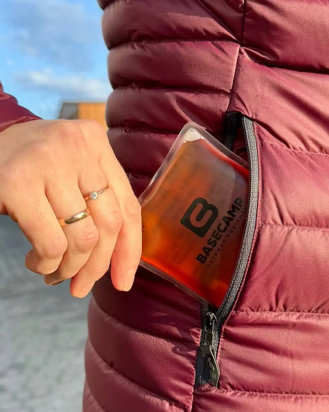Багаторазова хімічна грілка для рук BaseCamp Reusable Hand Warmer (2 шт) - фото