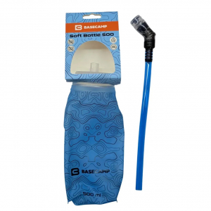 Пляшка для води м'яка з трубкою 500 мл - фото