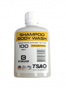 Рідке мило для рук та тіла Base Camp Shampoo Body Wash, 100 ml Рідке мило для рук та тіла Base Camp Shampoo Body Wash, 100 ml - фото