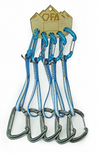 FA Відтяжка з карабінами NEON EXPRESS DY 10 mm 18 cm (5 шт) - фото