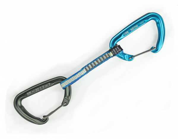 FA Відтяжка з карабінами NEON EXPRESS DY 10 mm 18 cm - фото-1