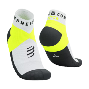 CS Шкарпетки Ultra Trail Low Socks, White/Safe Yellow, T4 - фото