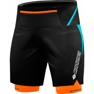 CRAZY Шорти FLASH TRAIL MAN LAGUNA-ORANGE FLUO XL - фото
