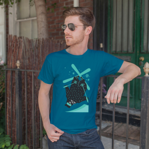 Футболка ЇDLO - морозний ведмідь, XL, Ч - фото