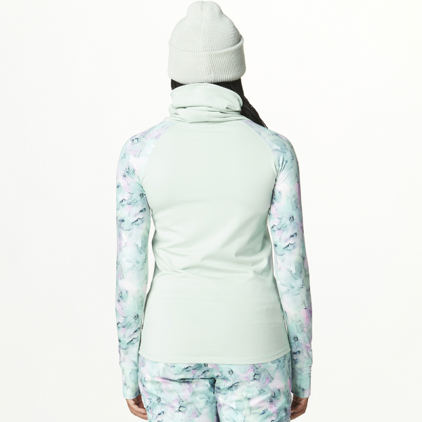 Picture Organic реглан флісовий Pagaya High W blurry water print-silt green XS - фото