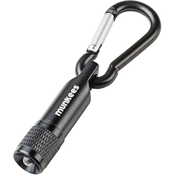 Брелок-ліхтарик Munkees LED with Carabiner, Black - фото-1