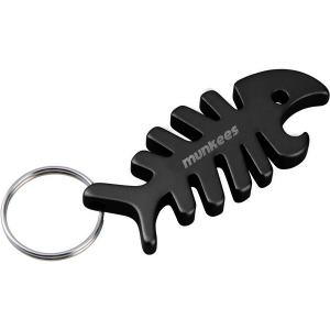 Брелок-відкривачка Munkees Fish Bone, Black - фото