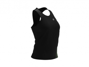 CS Майка Performance Singlet W 2022, Black/Paradise Green, S - фото