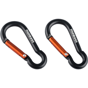 Карабін Munkees Pear 5 мм x 50 мм, пара, Black - фото