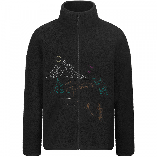 Picture Organic куртка флісова Hafdals Emb black S - фото-1