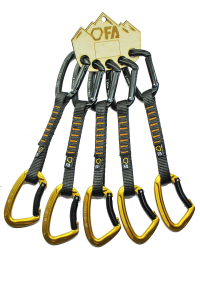 FA Відтяжка з карабінами Rock Express PAD 16 mm 12 см (5 шт) - фото